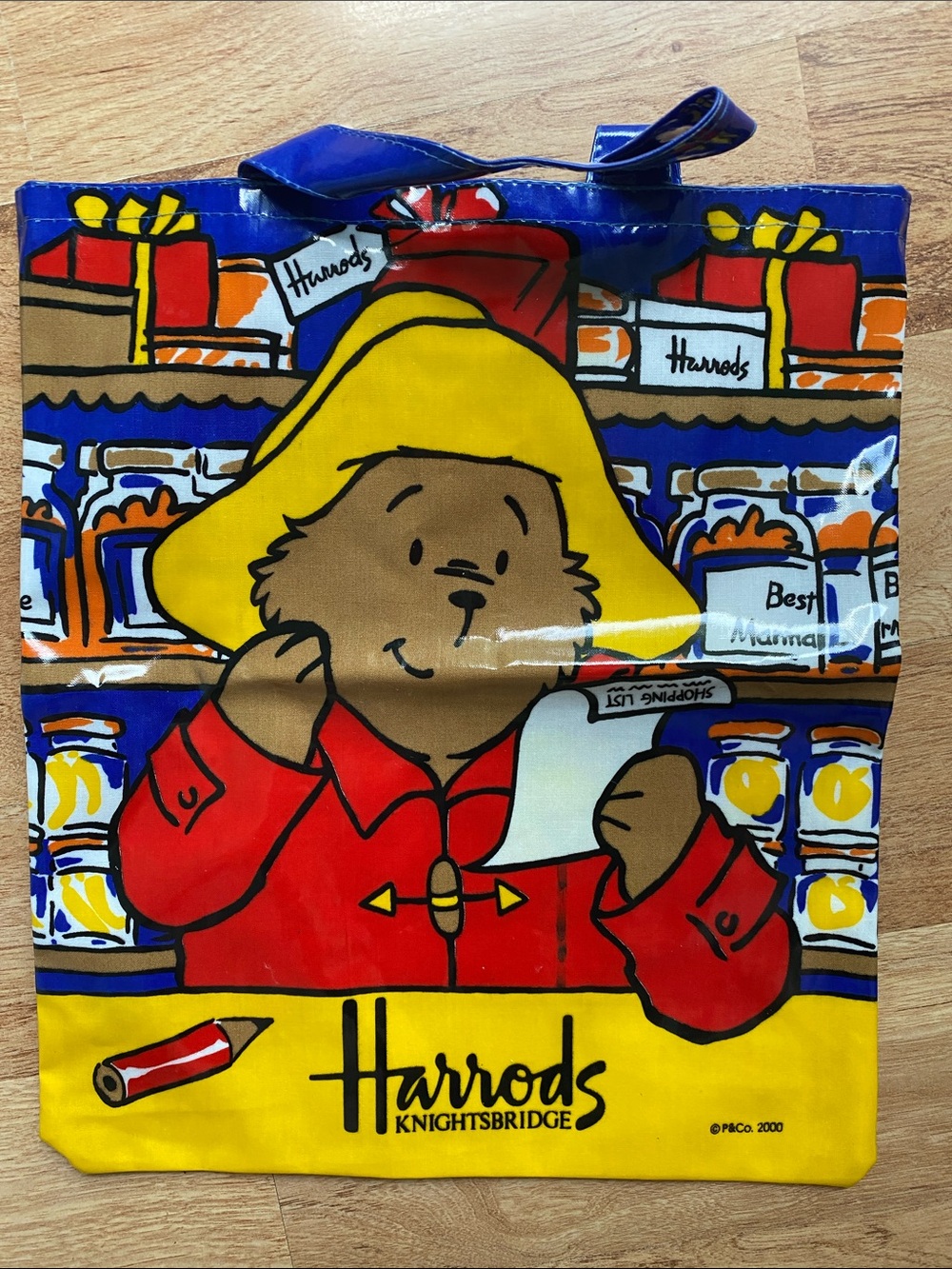 Harrods Yellow & Red Paddington Shopper Tote